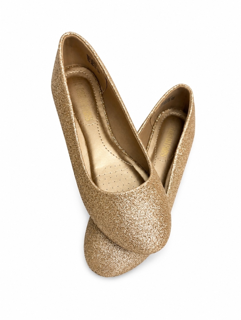 Burudani Dream Paris Gold Women's Ballet Flats Shoes (7.5)